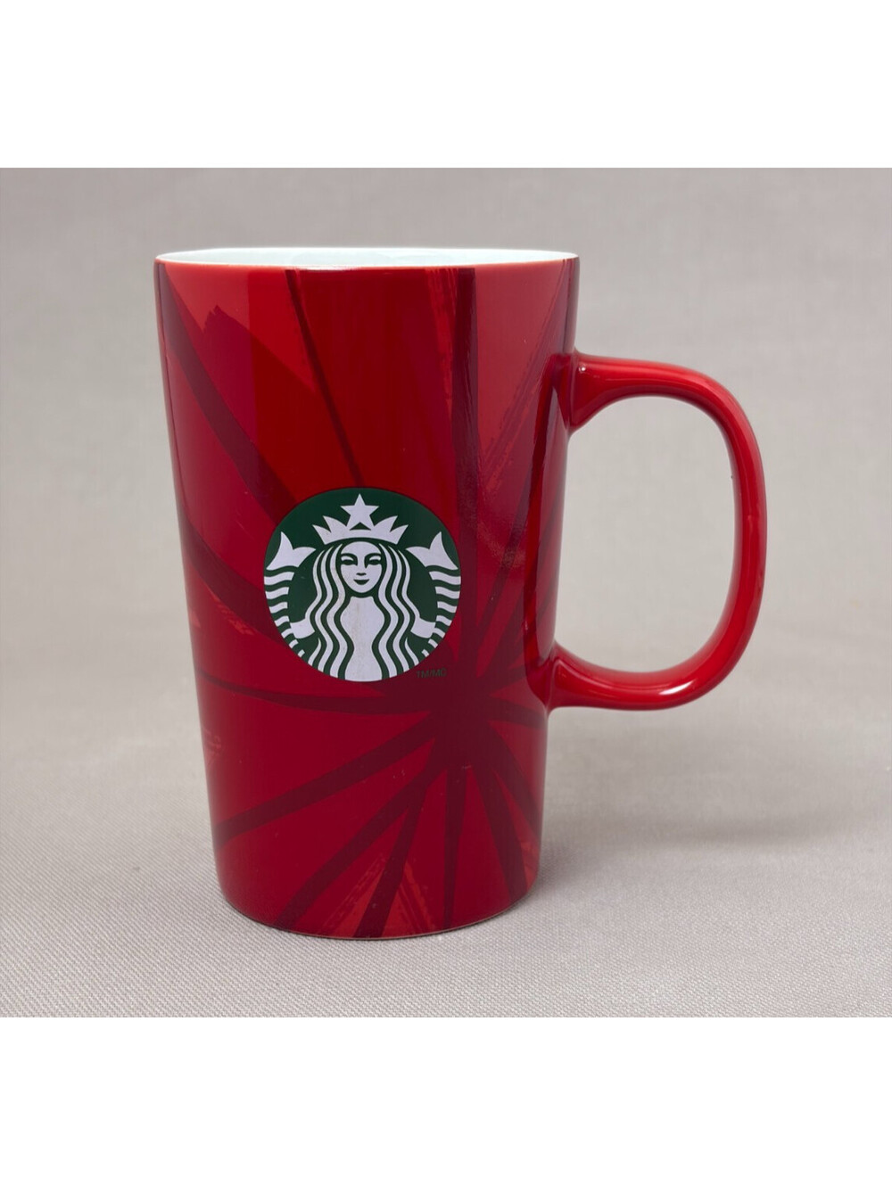 Starbucks 2014 Christmas Blend Mug Holiday Red Siren 30 Years Tall Cup 12 oz